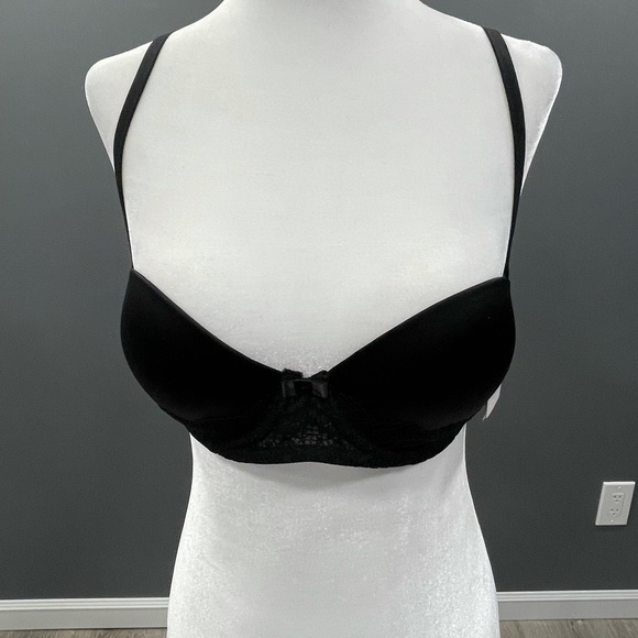 Auden Other - NWT Auden Plunge Coverage Push Up Bra Black 34b C5